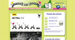 Desktop Screenshot of paradis-des-enfants.be